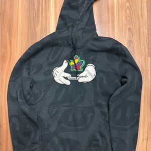 Stylish Black Graphic Hoodie for Men